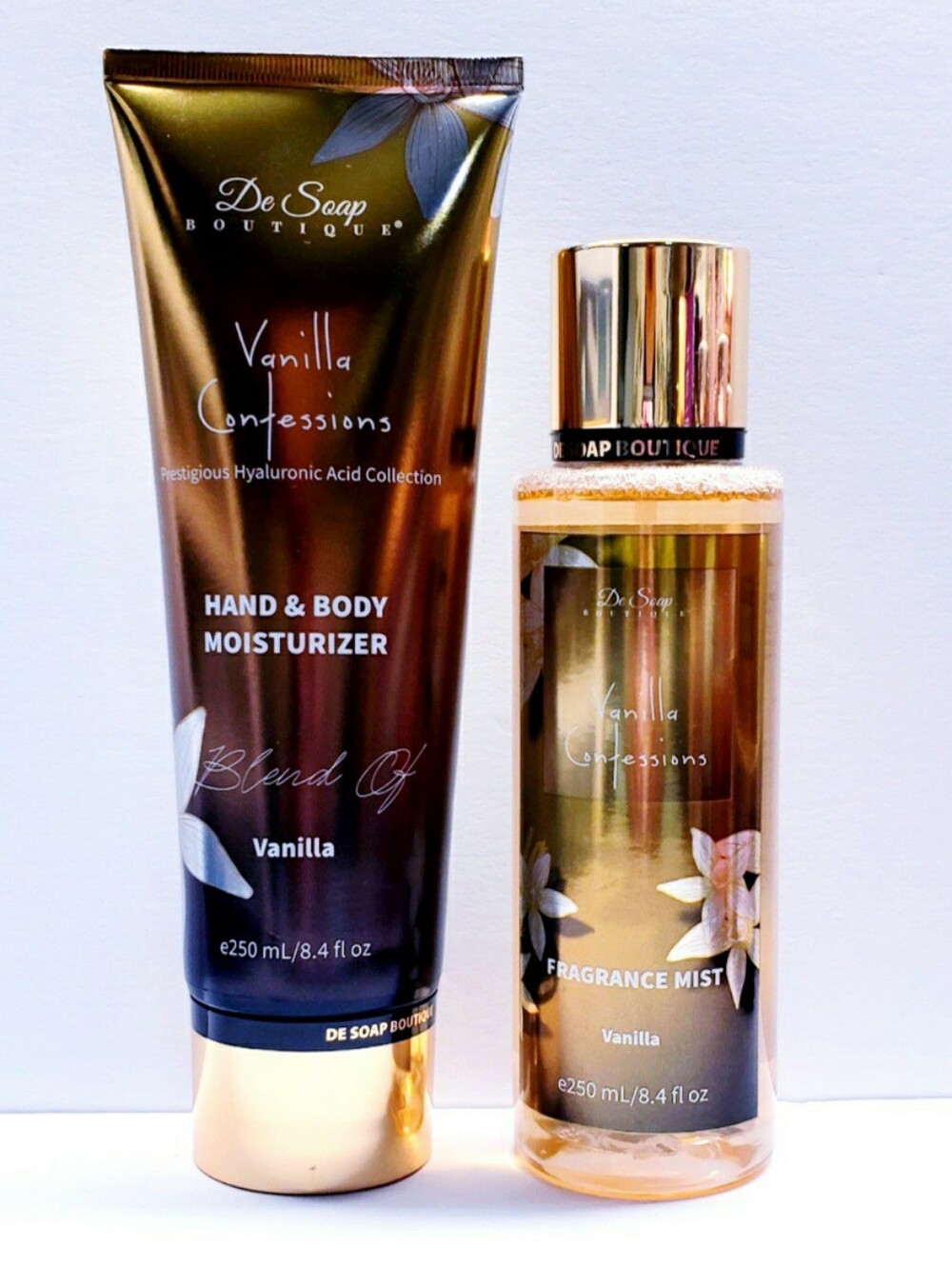 De Soap Boutique VANILLA CONFESSIONS Hand & Body Moisturizer and Fragrance Mist